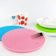 Kaimao Silicone Round Coasters Heat Resistant and Non-slip for Trivets, Potholders, Table Mats 18cm*18cm/7.09"... N5