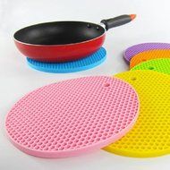 Kaimao Silicone Round Coasters Heat Resistant and Non-slip for Trivets, Potholders, Table Mats 18cm*18cm/7.09"... N6