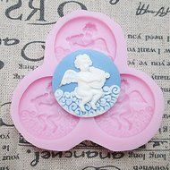 Sher Three Holes Angle Silicone Mold Fondant Molds Sugar Craft Tools Resin flowers Mould Molds For Cakes