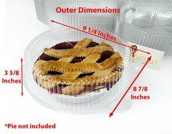 Katgely 8 Inch Plastic Pie Containers With Deep Dome (Pack of 20) N6