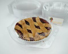Katgely 8 Inch Plastic Pie Containers With Deep Dome (Pack of 20) N7