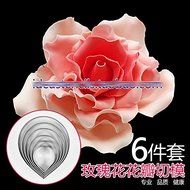 Anyana 6pcs set Rose &amp; Peony Stainless Steel Cookie Cutter Cake Mould Tool Kitchen Tool Sugar Paste Baking Mould... N3