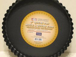 Al-De-Chef Non Stick 9&quot; Quiche Pan - Removeable Bottom