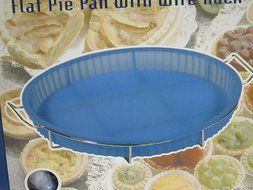 Silicone Pie Pan Bakeaware Pie Mold With Wire Rack Non Stick Heat Cold Resistant Diswasher Safe N3