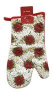 Mini Cupcake pan, Christmas Dish Towels, Pot Holders, Oven Mitt and Spatula 7 Piece Bundle N3