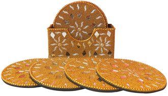Indian Elegant &amp; Decorative Traditional Tea Coaster Made with Lac , Decorative &amp; Elegant Home &amp; Office Purpose N4