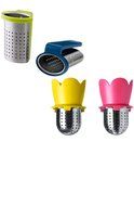IKEA tea infuser cup glass , assorted colours blue, light green and Tea Infuser, Assorted Colors Pink, Yellow...