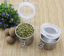 Bestwoo Stainless Steel Tea Tin Coffee Storage Canisters with Airtight Latch,Set of 3,200ML