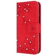iPhone 7 Case,iPhone 7 Wallet Case,Phezen Serect Garden Series Butterfly Flower Bling Diamod Inlaid PU Leather... N18