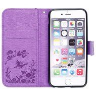 iPhone 7 Case,iPhone 7 Wallet Case,Phezen Serect Garden Series Butterfly Flower Bling Diamod Inlaid PU Leather... N20