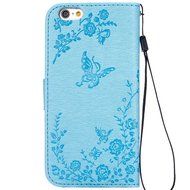 iPhone 7 Case,iPhone 7 Wallet Case,Phezen Serect Garden Series Butterfly Flower Bling Diamod Inlaid PU Leather... N25