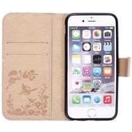iPhone 7 Case,iPhone 7 Wallet Case,Phezen Serect Garden Series Butterfly Flower Bling Diamod Inlaid PU Leather... N27