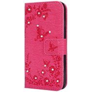 iPhone 7 Case,iPhone 7 Wallet Case,Phezen Serect Garden Series Butterfly Flower Bling Diamod Inlaid PU Leather... N31