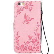iPhone 7 Case,iPhone 7 Wallet Case,Phezen Serect Garden Series Butterfly Flower Bling Diamod Inlaid PU Leather... N35