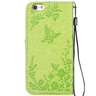 iPhone 7 Case,iPhone 7 Wallet Case,Phezen Serect Garden Series Butterfly Flower Bling Diamod Inlaid PU Leather... N41