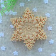 Y&amp;XL&amp;H Snowflakes Shape Soap Mold Fondant Cake Chocolate Silicone Mold, Decoration Tools Bakeware N2
