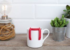 Boco Clip On Tea Infuser Brewer For Office w/ Drip Catcher. Sip While Brewing Too! (KLiP - Sky Blue) N6