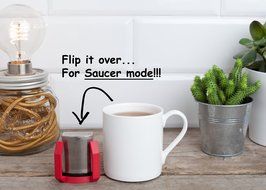 Boco Clip On Tea Infuser Brewer For Office w/ Drip Catcher. Sip While Brewing Too! (KLiP - Sky Blue) N7