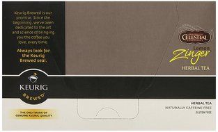 Celestial Seasonings Lemon Zinger Herbal Tea, K-Cup Portion Pack for Keurig K-Cup Brewers, 24-Count N74