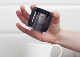 Boco Clip On Tea Infuser Brewer For Office w/ Drip Catcher. Sip While Brewing Too! (KLiP - Sky Blue) N13