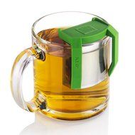 Boco Clip On Tea Infuser Brewer For Office w/ Drip Catcher. Sip While Brewing Too! (KLiP - Sky Blue) N17