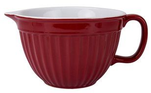 Boston Warehouse Stoneware Batter Bowl, Cherry Red