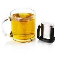 Boco Clip On Tea Infuser Brewer For Office w/ Drip Catcher. Sip While Brewing Too! (KLiP - Sky Blue) N19