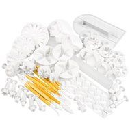 Autek 14 Set 47pcs Sugarcraft Cake Decorating Fondant Icing Plunger Cutters Tools N2
