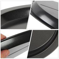 Yilove Pizza Pan, Heavy Carbon Steel Round Pan, Durable, Non-stick, 8 inch N11
