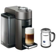 Nespresso VertuoLine Evoluo Deluxe Coffee & Espresso Maker with Aeroccino Plus Milk Frother, Titanium