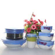 6pcs Universal Silicone Suction Lid-bowl Pan Cooking Pot Lid-silicon Stretch Lid-Blue N7