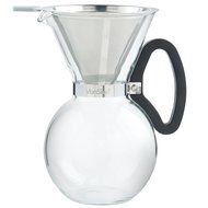VonShef 1L Glass Pour Over Coffee Maker with Permanent Stainless Steel Filter N2