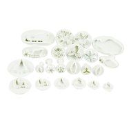 TANGCHU Cake Fondant Christmas Plunger Cutters Set (9 Sets,22pcs) Christmas Snowflake Snowman Bell Reindeer Tree...
