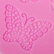 DIY Fondant Cake Lace Sugar Craft Mat Cake Texture Mold Pink N4