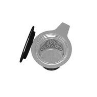 Mind Reader 'Fuse' Stainless Steel Loose Leaf Tea Infuser with Lid,spoon, Silver/ Black N3