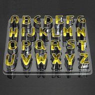 Y&amp;XL&amp;H Bakeware Stainless Steel 26PCS Letter Shaped Cookies Mold Cake &amp; Cookie Cutters N4