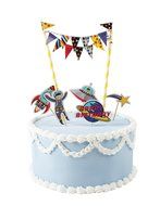 Party Partners Blast Off Mini Cake Decorating Kit, Multicolor N2