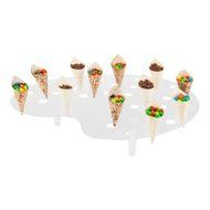 Palette Display Stand for Mini Cones Clear 35 Slots 4 Count Box N7