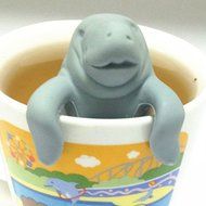 Silicone Manatee Diffuser Infuser Loose Tea Leaf Strainer Herbal Spice Filter N6