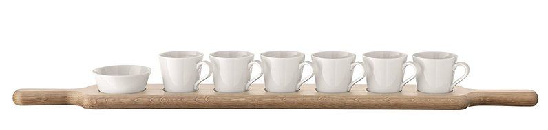 LSA International Espresso Set &amp; Oak Paddle, 29.25" N4