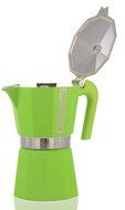 Pedrini Italy Colours Collection Stovetop Moka Espresso Maker 1, 2, 3, and 6 Cup Green, Pink, and Blue with Italian... N18