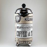 French Press Cozy, 8 cup, Insulated Cafetiere Cosy, Handmade, Coffee Themed