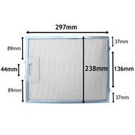 Diplomat ABA2640 Metal Mesh Cooker Hood Filters for Extractor Vent (Pack of 2, Blue, 300 x 240 mm) N2