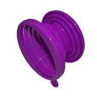 JSS Silicone Coffee Filter Dripper, Food Grade Collapsible Coffee Filter cone with Free Hook (Black) N25