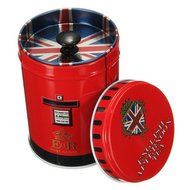 Tgp Vintage Double Cover Tea Caddy Box Container Food Storage Tin Boxes Case Canisters &amp; Jars N4