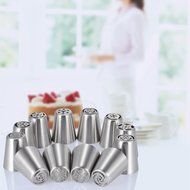 BlueFire&reg; 12pcs/Set Russian Piping Tips With High Quality Stainless Steel, Cake Cupcake Pastry Icing Frosting... N6