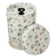 Tgp Vintage Double Cover Tea Caddy Box Container Food Storage Tin Boxes Case Canisters &amp; Jars N6