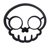 Tenta Kitchen Reusable Silicone Egg Ring Mold and Fish Egg Turner, Pancake Mold Set -Rabbit, Owl, Skull and Fish... N4