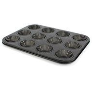 Ezeso 12-Cavity Nonstick Carbon Steel Egg Tart Mold Pan
