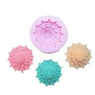 Sher One Hole Flower Clumps Silicone Mold Fondant Molds Sugar Craft Tools Resin flowers Mould Molds For Cakes